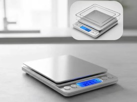 Balanza gramera cuadrada grande